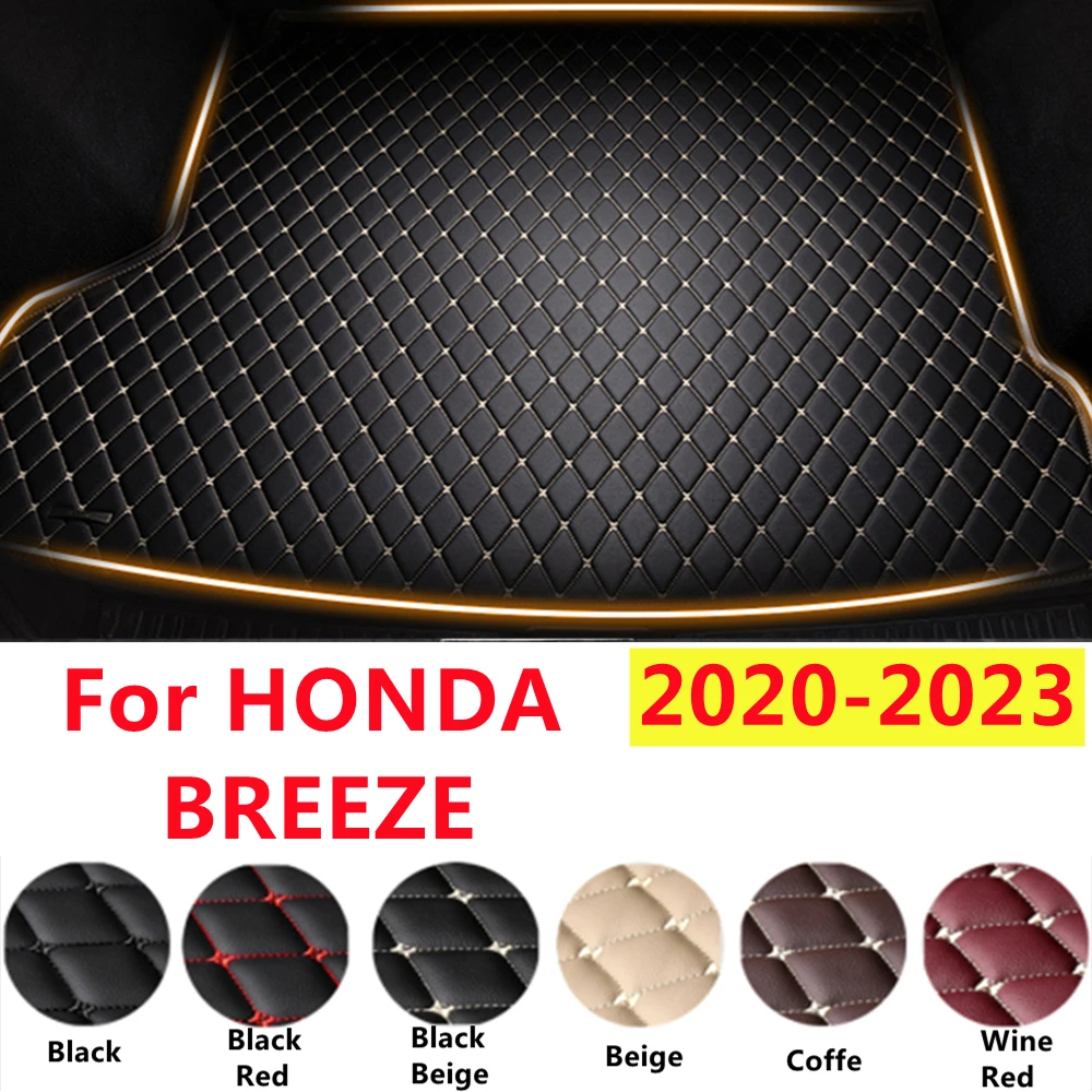 YJ XPE Leather All Weather Custom Fit For Honda BREEZE 2023 2022-20 AUTO Accessories Car Trunk Mat Rear Cargo Liner Cover Carpet