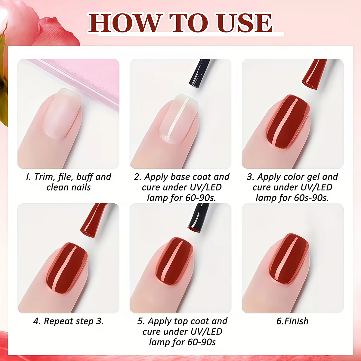 Pegamento para uñas semipermanente VOKY de 8 ml, pegamento para quitar uñas LED para salón de uñas, esmalte de uñas para mujer, productos para el cuidado de las uñas, esmalte de uñas en gel