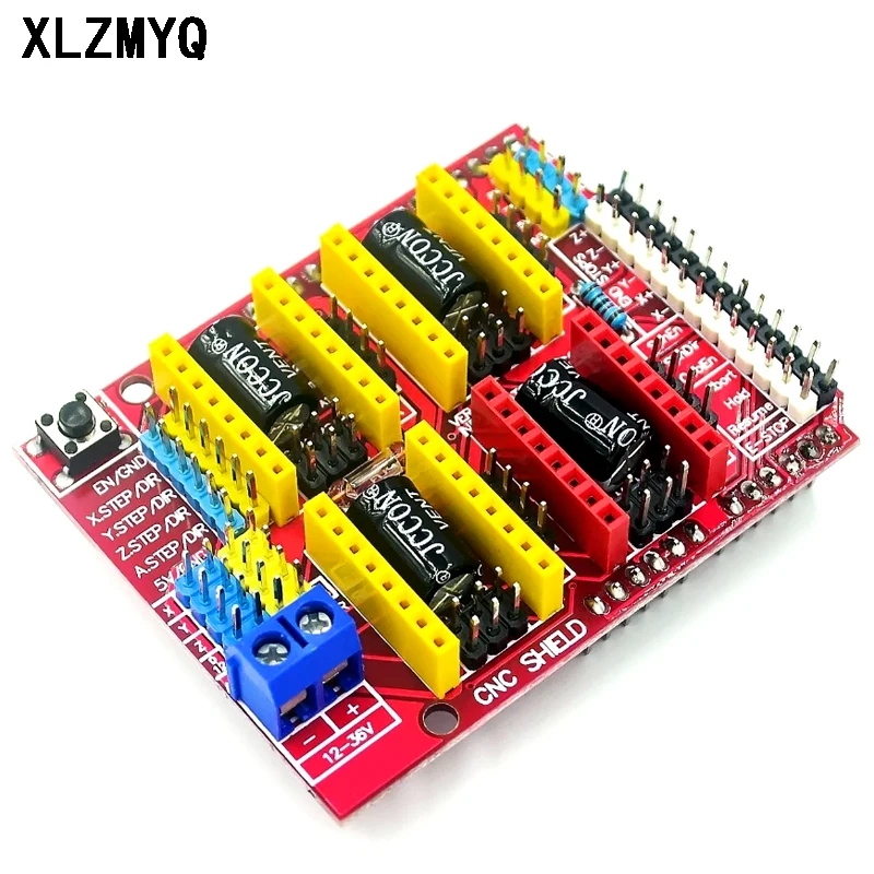 CNC Shield V3 آلة الحفر طابعة ثلاثية الأبعاد + 4 قطعة DRV8825 السائر سائق أو A4988 خطوة المحرك سائق لوح تمديد لاردوينو