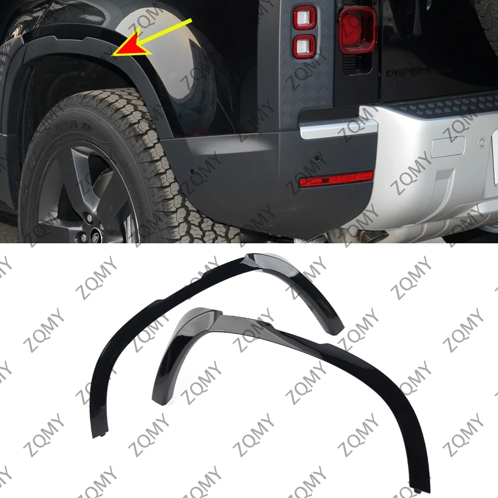 1x Car Rear Door Wheel Arch Flare Molding Trim For Land Rover Defender 90 110 130 2020-2023 LR130574 LR130572 LR160397 LR160395