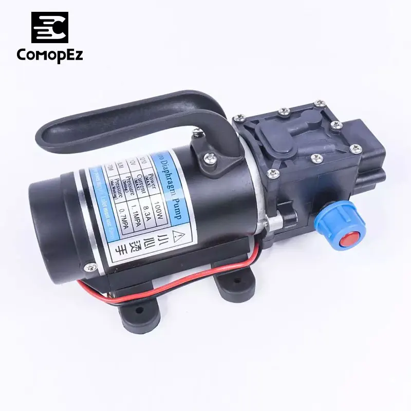 

15W-120W Agricultural Electric Water Reflux Pump 12V/24V Black Micro High Pressure Diaphragm Water Sprayer Car Wash