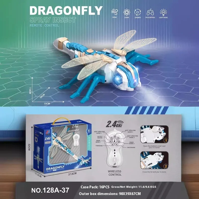 Robot araignée télécommandé RC, jouets araignée avec Spray/lumière/Musique, cadeaux pour garçons de 6 à 12 ans, jouets d'halloween et de pâques pour enfants