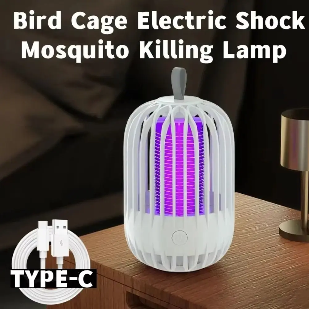 

Durable Portable Mosquito Lamp Low-Voltage Shockproof Plug-in Mosquito Killer Convenient Purple Light Bug Catcher Device Indoor