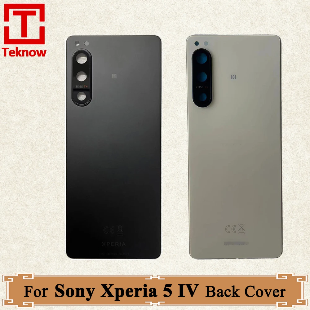 

Original Back Cover For Sony Xperia 5 IV Back Battery Cover For Sony X5 iv Rear Case Housing Door Camera Glass Frame Lens