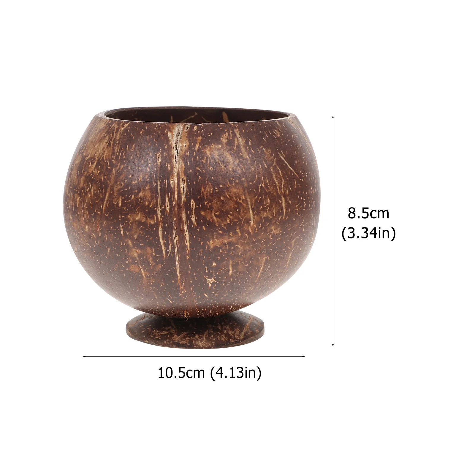 

Natural Coconut Shell With Spoon Eco-Friendly Lightweight Creative Salad Dessert Bowl Tropical Camping Utensil Set Coconut