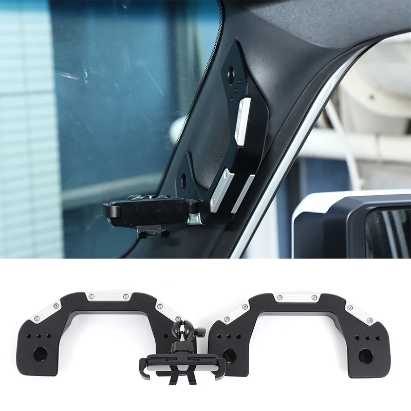 Car A-pillar Grab Handle Mobile Phone Bracket for Land Cruiser 250 Prado J250 LC250 2024 2025 Modification Accessories