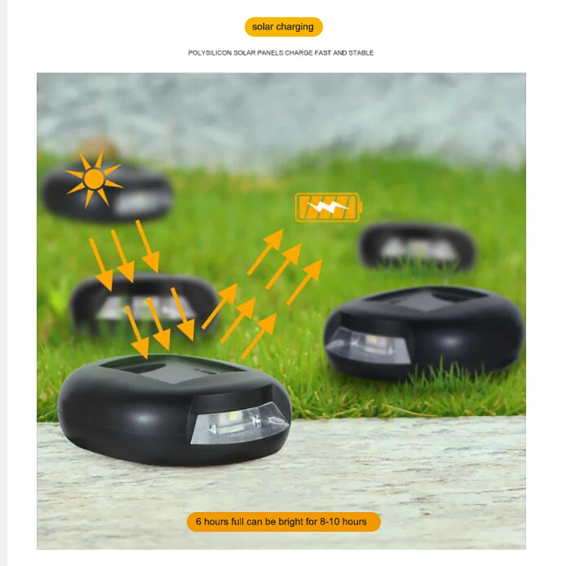IP65 Outdoor Solar Fence Wall Light Oval Design Solar Powered Night Lamp for Villa Garden Gate Courtyard Decor Waterproof Solar