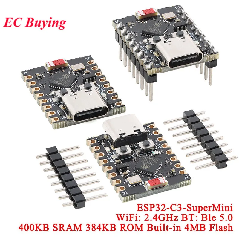 10pcs/1pc ESP32-C3-SuperMini Development Board ESP32C3 Wi-Fi Wireless 2.4G WiFi Ble Programming Learning Controller Core Module