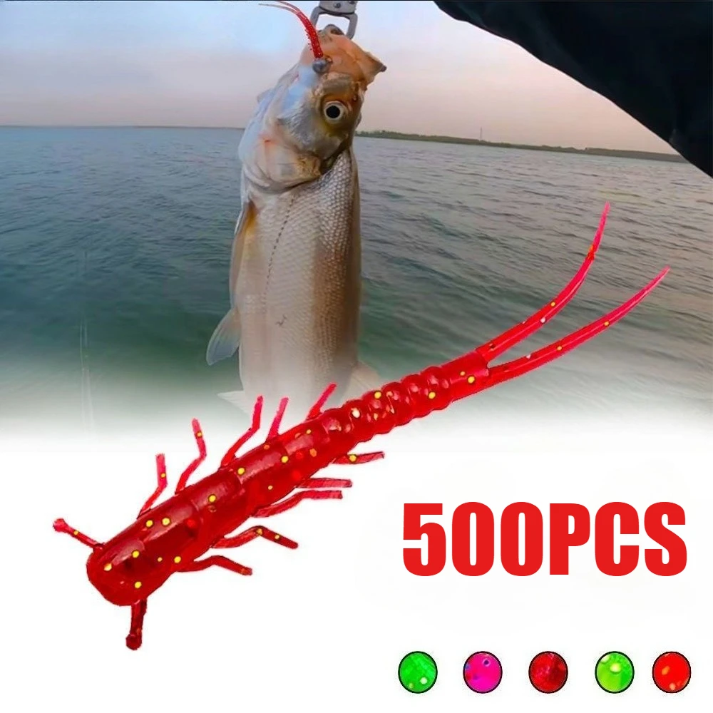 

Lure Bait Multi-legged Worm Soft Bait Multi-color Needletail Fish Micro-object Long-distance PVC Bionic Bait Mandarin Fish
