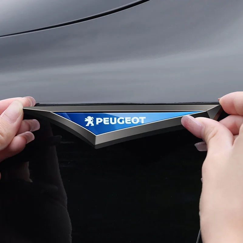 

2 шт. сплав для Peugeot 206 106 107 108 307 308 406 408 208 301 3008 2008 208XS 208Gti боковая эмблема автомобиля наклейка на крыло аксессуары