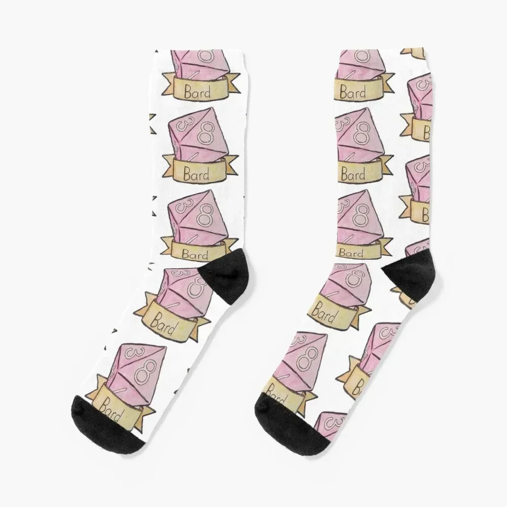 D&D Bard Hit Dice Socks Stockings compression happy winter thermal Women's Socks Men's