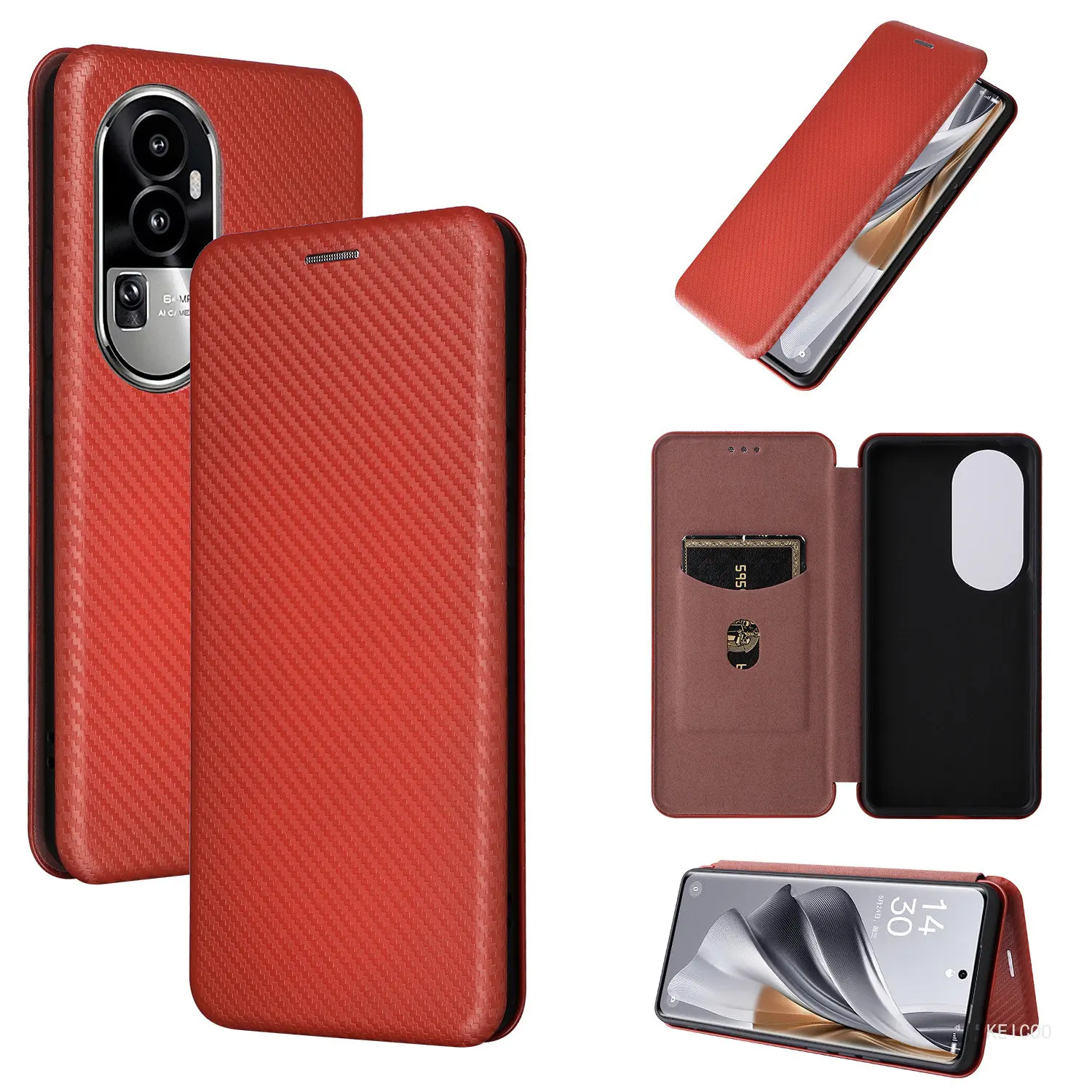 Ultrathin Anti-fall Leather Case For Oppo Reno10 6 8 Reno10 6 8 Pro Plus PHW110 PHV110 Phone Shell non-slip shockproof Fundas