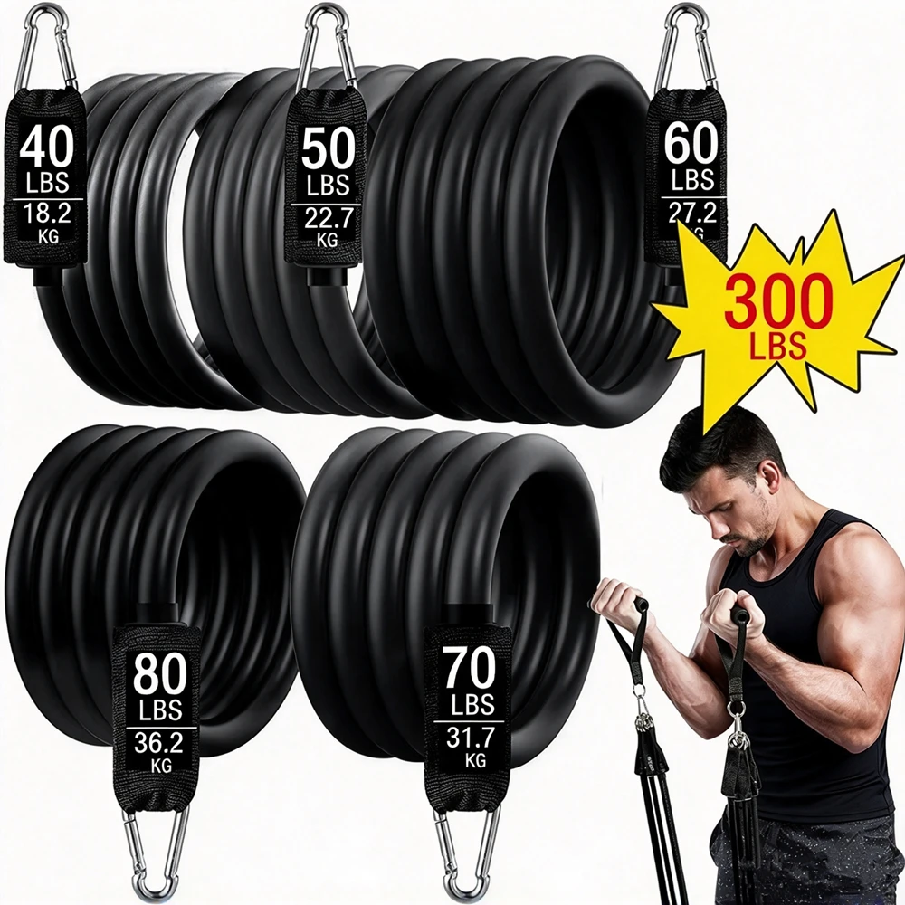 300lb Fitness Booty Widerstand Gummiband Workout für Training Heimübung Sport Gym Hantel Harness Set Expander Ausrüstung