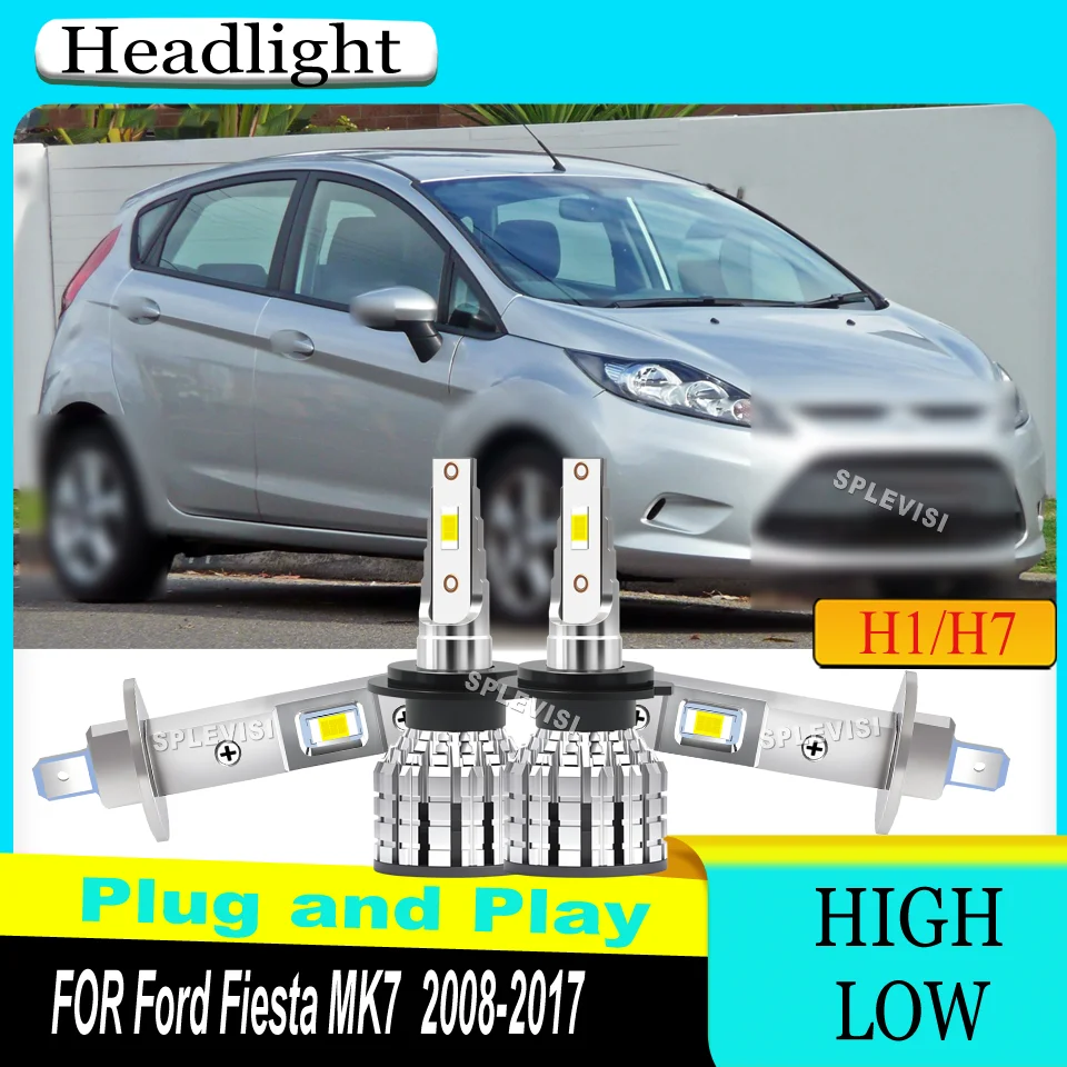 

SPLEVISI Car Light LED Headlight Conversion Kit Warranty For Ford Fiesta MK7 2008 2009 2010 2011 2012 2013 2014 2015 2016 2017