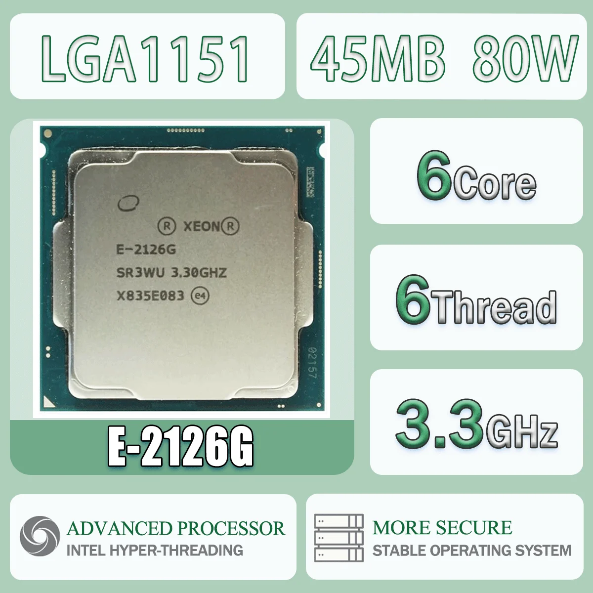 intel-xeon-e-2126g-6-nucleos-6-hilos-330-ghz-12mb-80w-e-2126g-ordenador-cpu-procesador-servidor-ddr4-paquete-lga1151