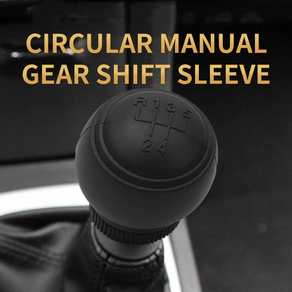 Universal Gear Shift Knob Silicone Cover Gear Rod Protect Case Dustproof Waterproof Lever Handle Skin Nonslip Manual Shifter