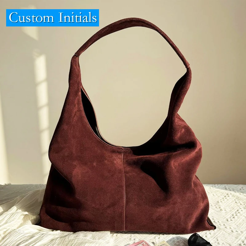 

Custom Initials Natural Cowhide Tote Bags For Women Luxury Designer Handbags Purses 2025 New In Large Capacity Underarm Shoulder