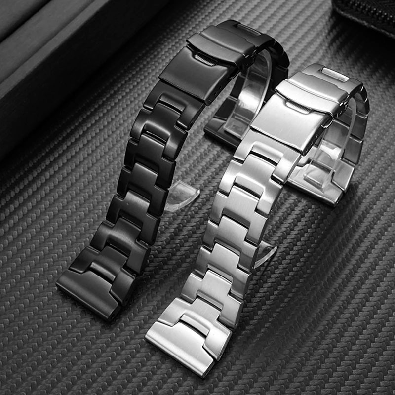 23 ミリメートル 24 ミリメートル固体鋼時計バンドカシオ PROTREK シリーズ PRG-650Y/PRW-6600Y/PRW60/30 メンズステンレス鋼時計ストラップブレスレット