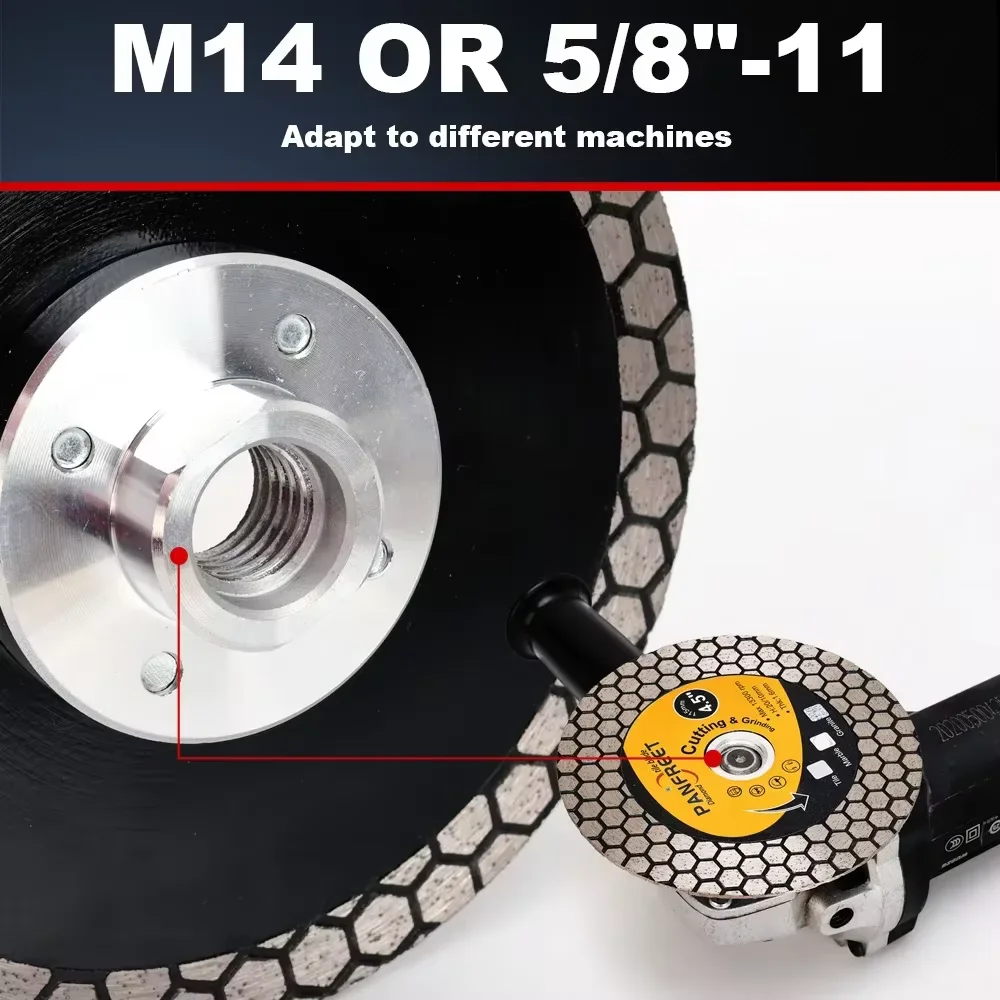 D115mm Diamond Saw Blade with Movable Shaft M14 & 5/8