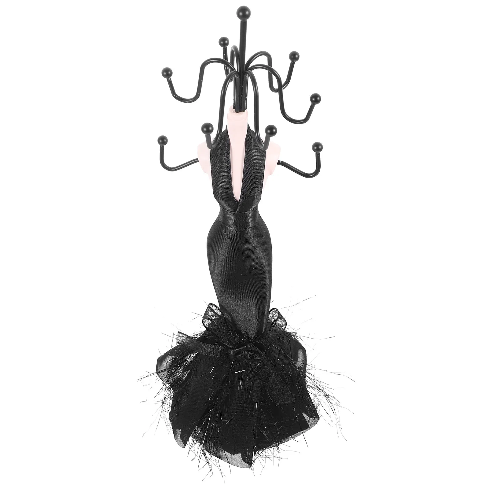 

Luxury Jewelry Display Stand with Mannequin Design for Earrings Necklaces Bracelets Space Saving Holder for Craft Show Selling
