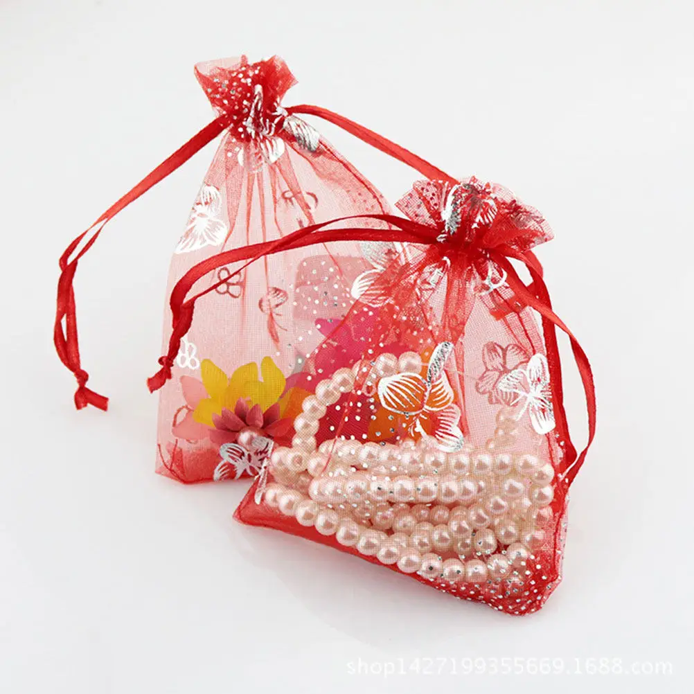 100 Bolsas de Regalo para Dulces, Bolsitas con Cordón para Caramelos, Bolsitas para Regalos y Detalles