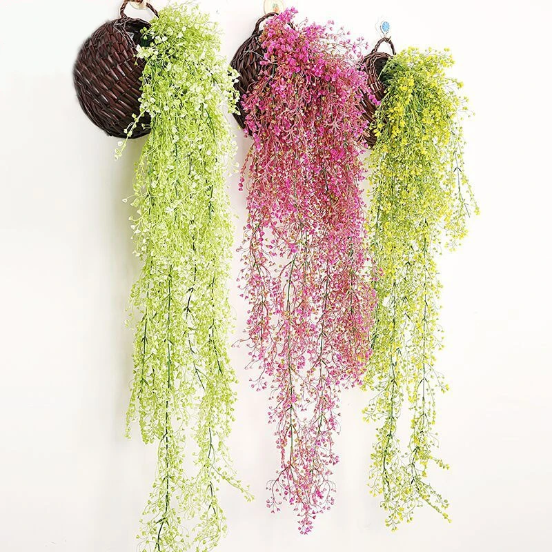 Artificial Fake Silk Flower Vine Garden Decoration Hanging Garland Plant Artificial Plants Home Garden Wedding Decor