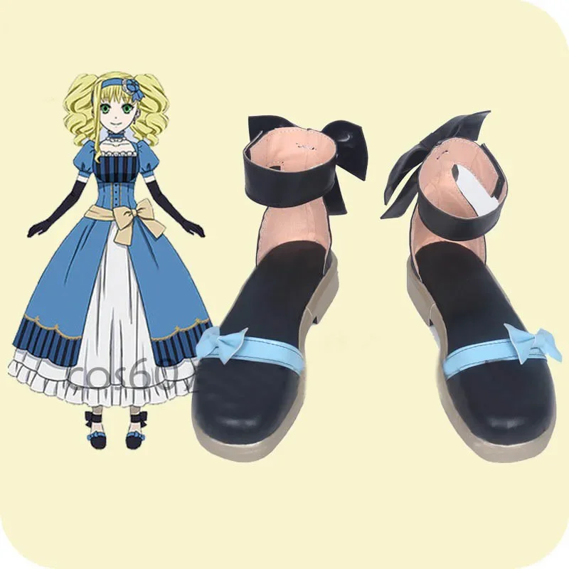 Anime Black Butler Erizabesu Cosplay Shoes Halloween Party Women Cosplay Costume Prop Lolita Shoes for Women Anime Cosplay