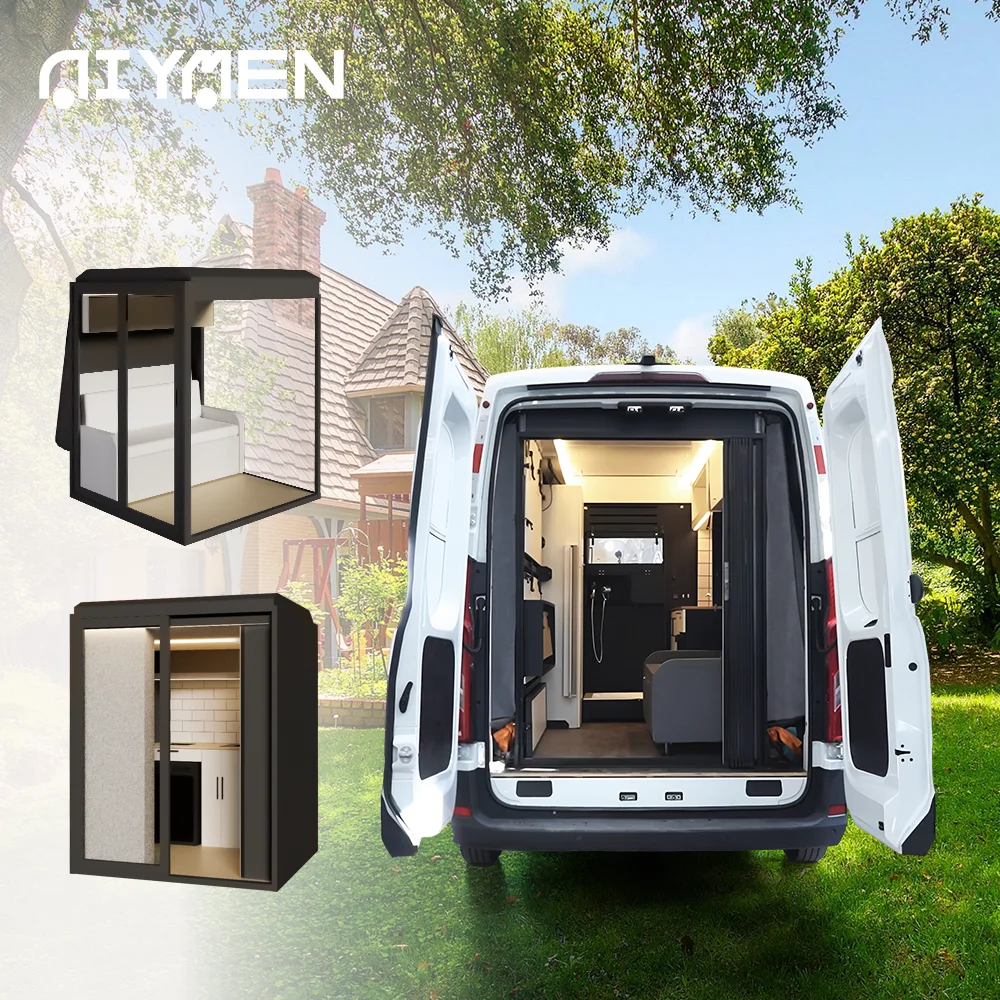 China Luxury VANBOX Double Cabin Slide-in Camper Van Conversion Kit with Custom Aluminum 2-Person Capacity Modular Design