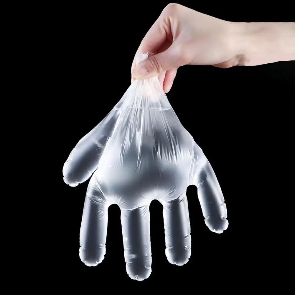 

Gloves Latex-free Disposable Plastic Gloves for Cooking Painting 200 Pcs Safe Home Work Use Gloves for Food Handling Pet Care