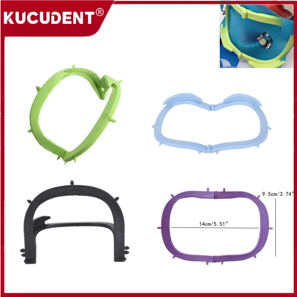 1pc Dental Foldable Frame Plastic Rubber Dam Sheets Holder Oral Barrier Bracket Tools Folding Dentistry Operation Lab Instrument