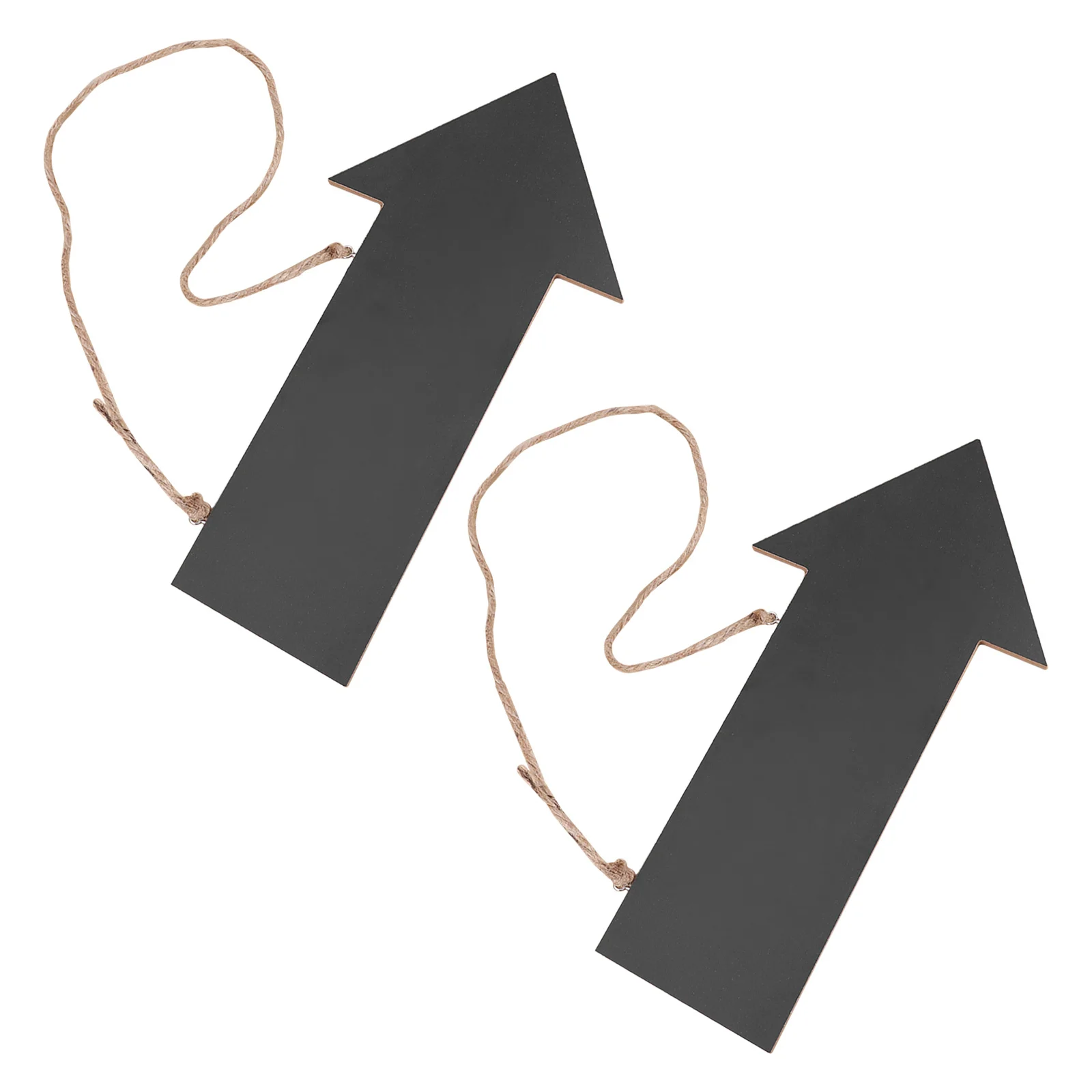 

2Pcs Wooden Arrow Chalkboard Sign Black Rustic Hanging Chalkboard Arrow Housewarming Gift Decorative Wood Hanging Sign