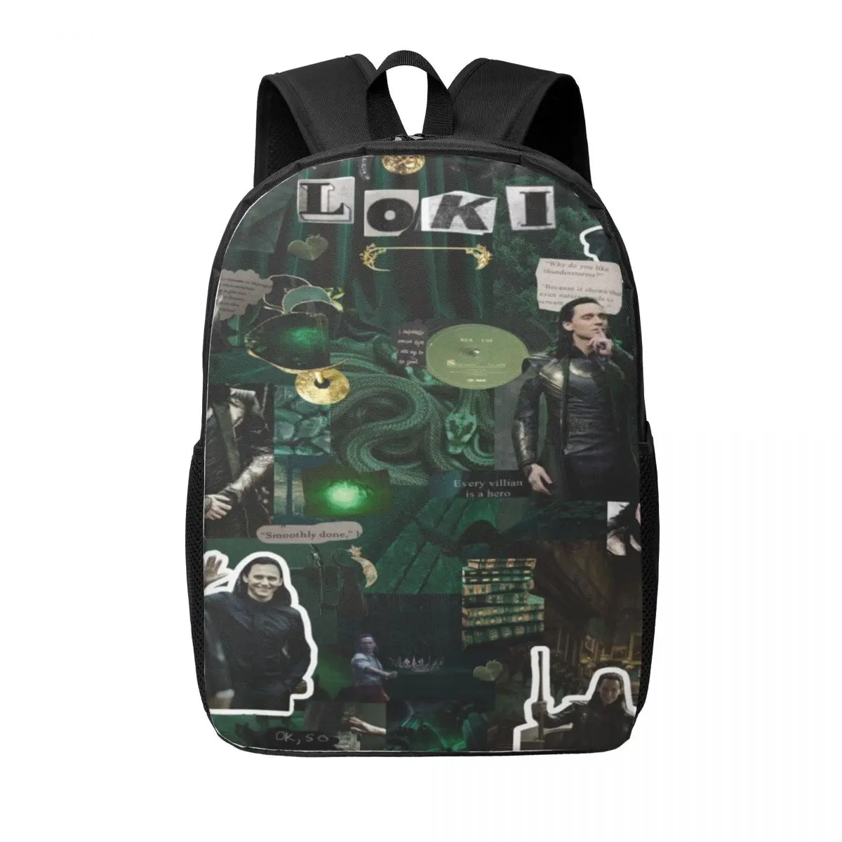 

Marvel Loki Basic 17-Inch School Backpack - Minimalist and Stylish Backpack for Teens and Young Adults