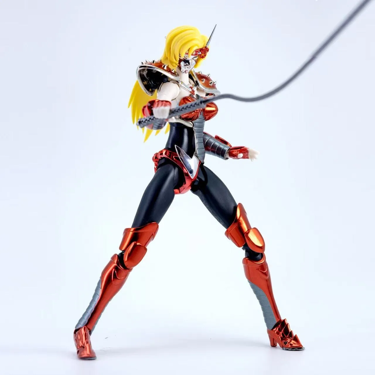 ฟิกเกอร์สะสม โทนี่ ไนท์ ซีเอ็นเอ็ม รุ่น Myth Cloth Ex Red Variant Chameleon Junebronze Knights Of The Zodiac ของเล่นสะสม ของขวัญ