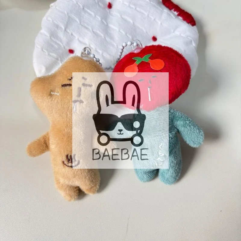 

1 шт., милые забавные томатные кофе, цветные насечки, маленькая плюшевая кукла, кулон, сумка, подвески, украшение, подарок