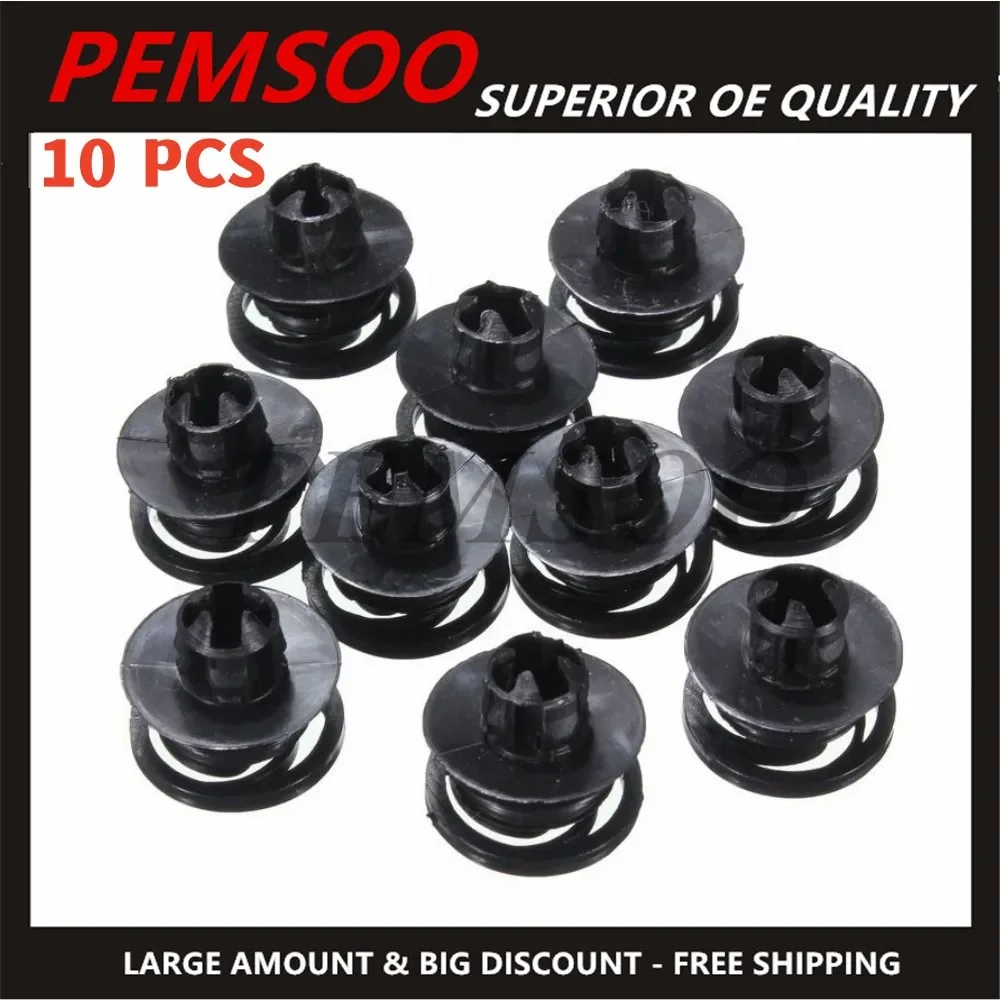 10pcs Car Door Card Panel Trim Rivet Inner Molding Upholstery Clip Replacement 3B0868243 3B0 868 243 For VW Passat B5 1997-2005