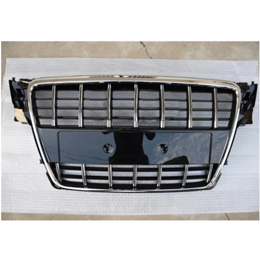 

Front Bumper Mesh Hood Grill Grille Chrome Black for A4 S4 2008 2009 2010 2011 2012 For S4 Style fast ship