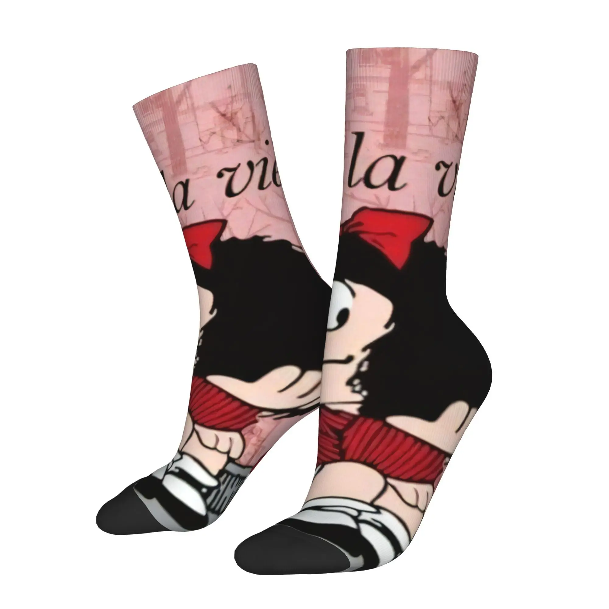 

Mafalda милые велосипедные носки с героями мультфильмов для мужчин, влажная новинка, всесезонные спортивные носки