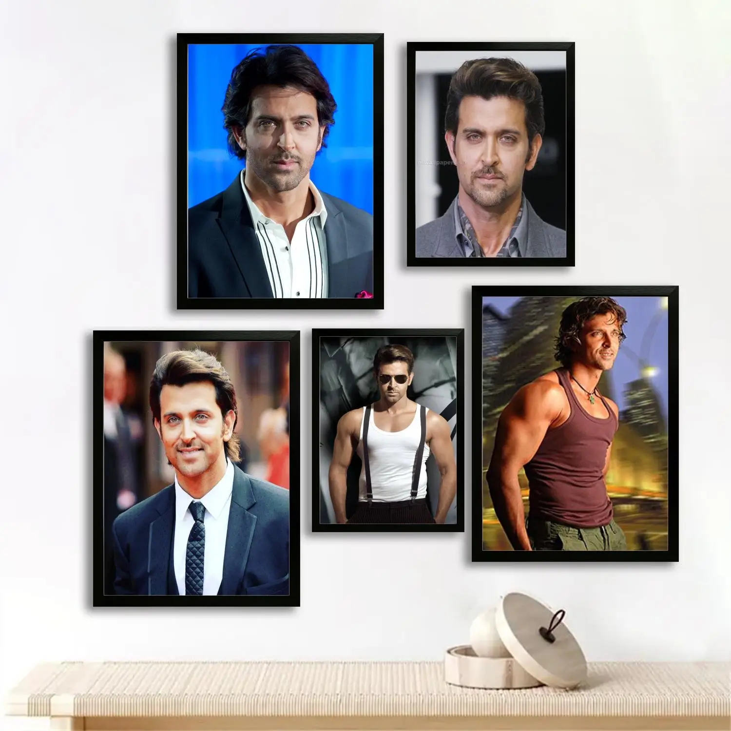 Hrithik Roshan Canvas Art Poster and Wall Art Picture Print, Modern Family Bedroom Decor Posters,Decorative painting