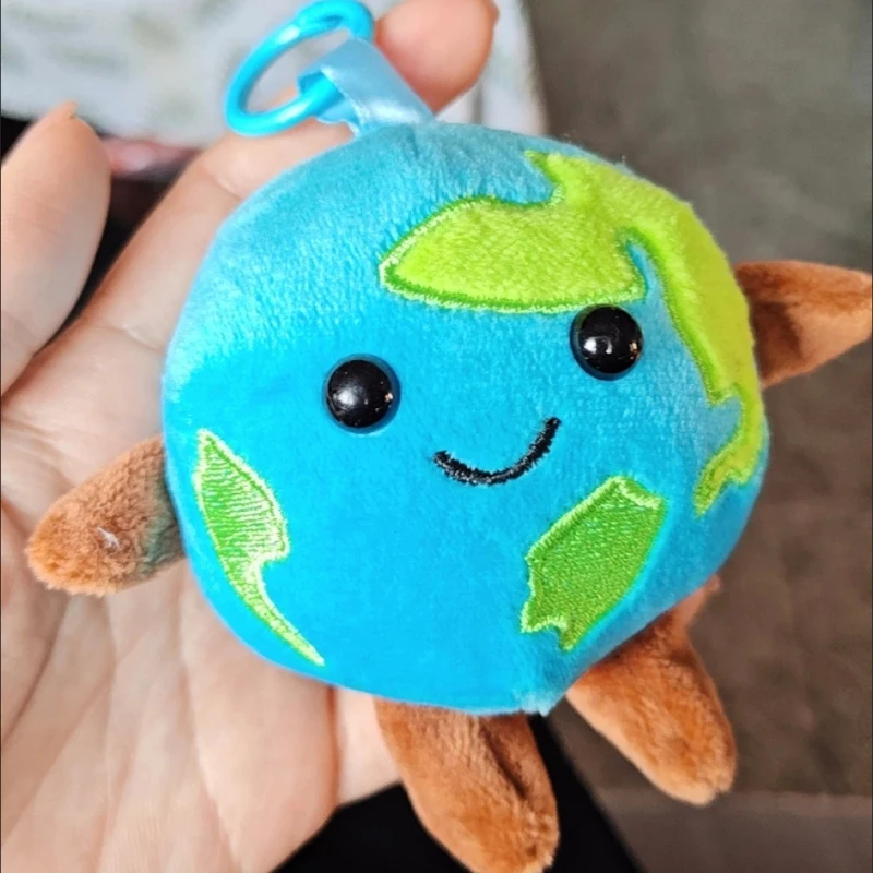 Jouet en peluche créatif petite terre pendentif poupée sac pendentif mignon en peluche porte-clés pendentif cadeau jouet coton remplissage décoration cadeau