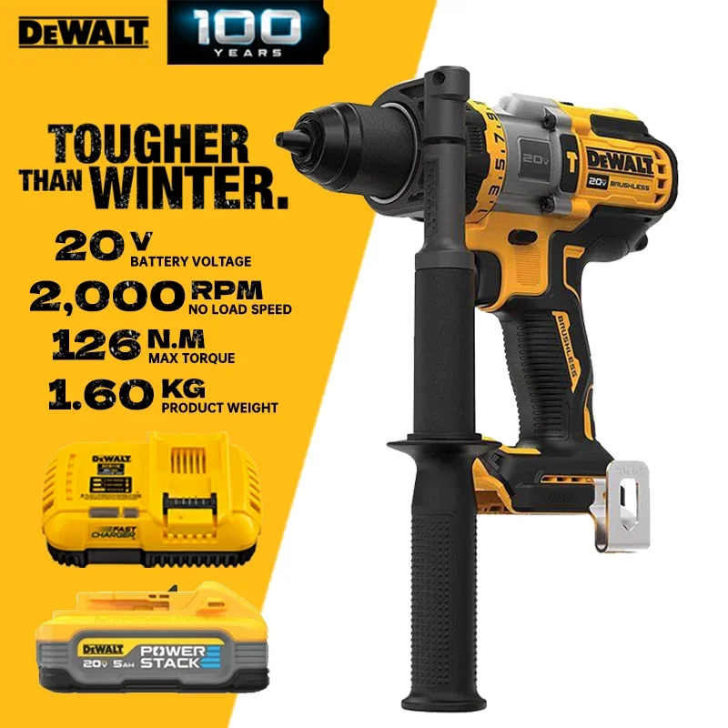 DEWALT DCD999 Cordless Hammer Drill/Driver 20V Flexvolt Advantage Brushless Motor Power Tool DCD999 Impact Drill DCB118 DCB1104