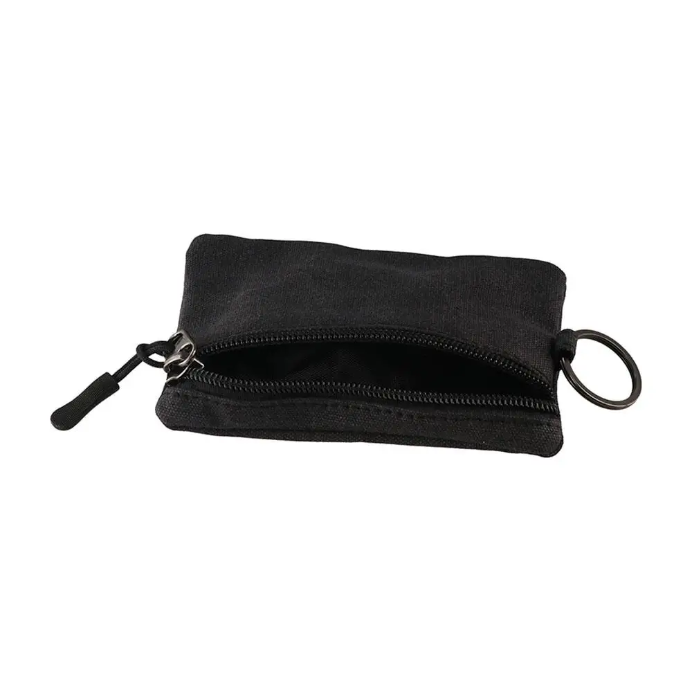 Cute Hand-held Canvas Coin Purse Solid Color Retro Mini Coin Pouch Classic Durable Pouch Bag Women
