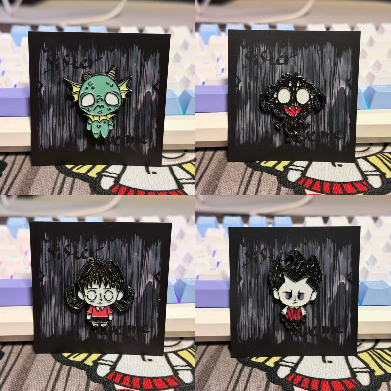 Pin de Esmalte de Liga Metálica do Personagem do Jogo Don't Starve, Broche de Metal Fofo para Decoração de Mochilas, Bolsas, Roupas e Lapelas, Brinquedo de Moda, Presente para Menino