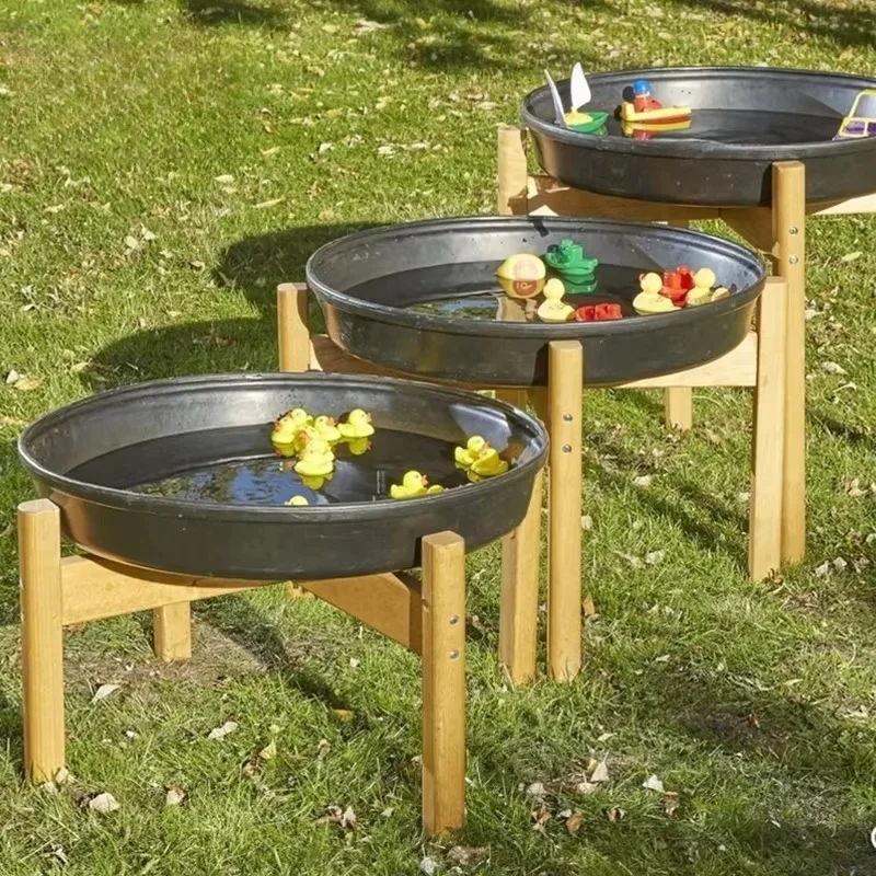 Rock tray bracket outdoor sensory game furniture kindergarten exploration station