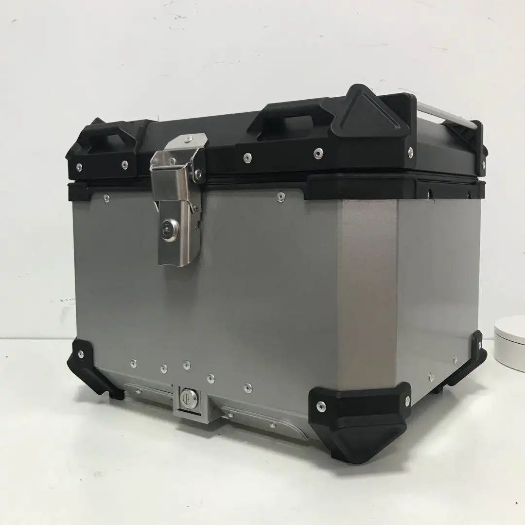 STLF 45L سكوتر خلفي توصيل الألياف الزجاجية للبضائع بسرعة تحرير قفل الصندوق العلوي من الألومنيوم للدراجة النارية #3