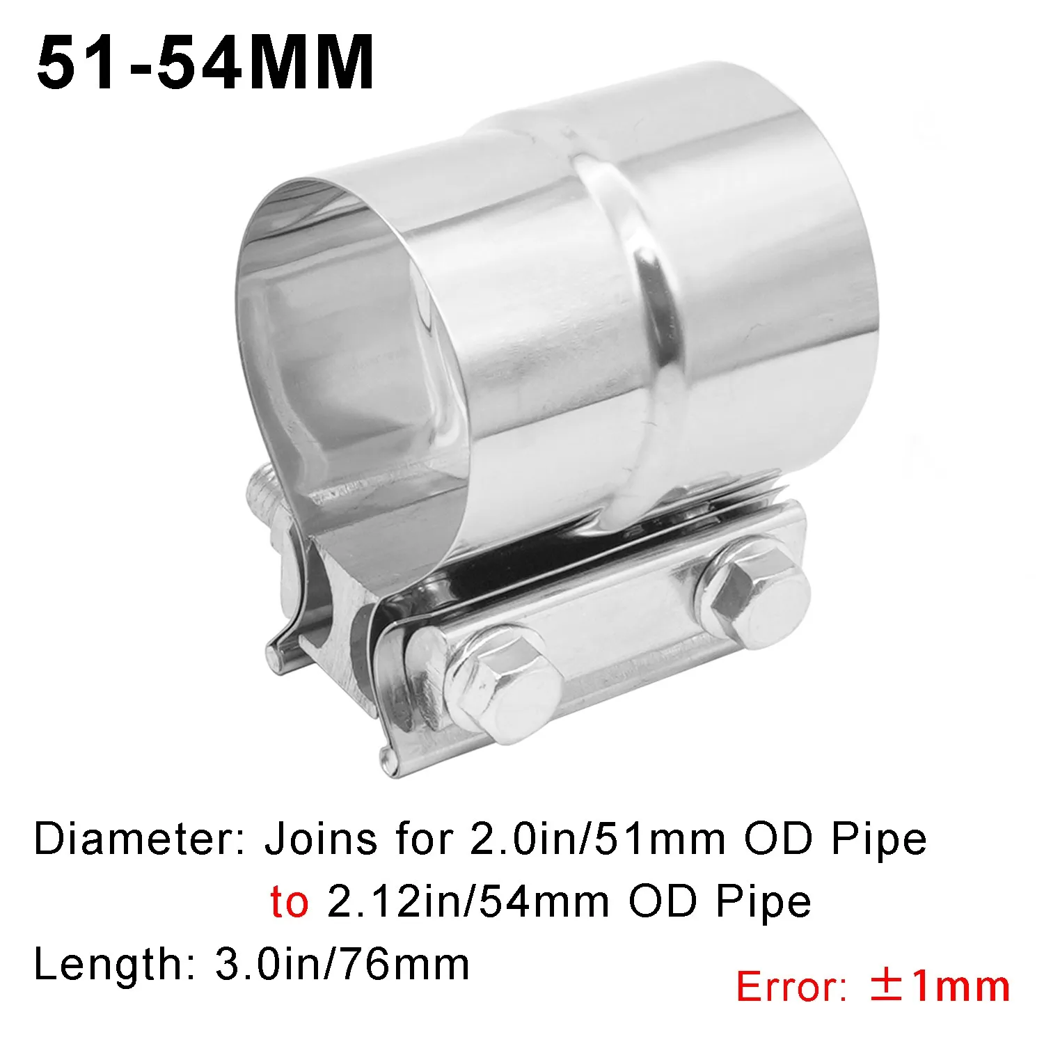 5 inch Lap Joint Exhaust Band Clamp Preformed Aluminized Steel jointing clamp fo