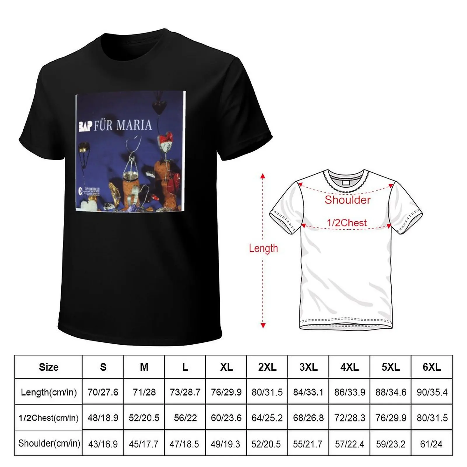 BAP - Für Maria Album 2004 T-Shirt Daily Work Short Sleeve Top