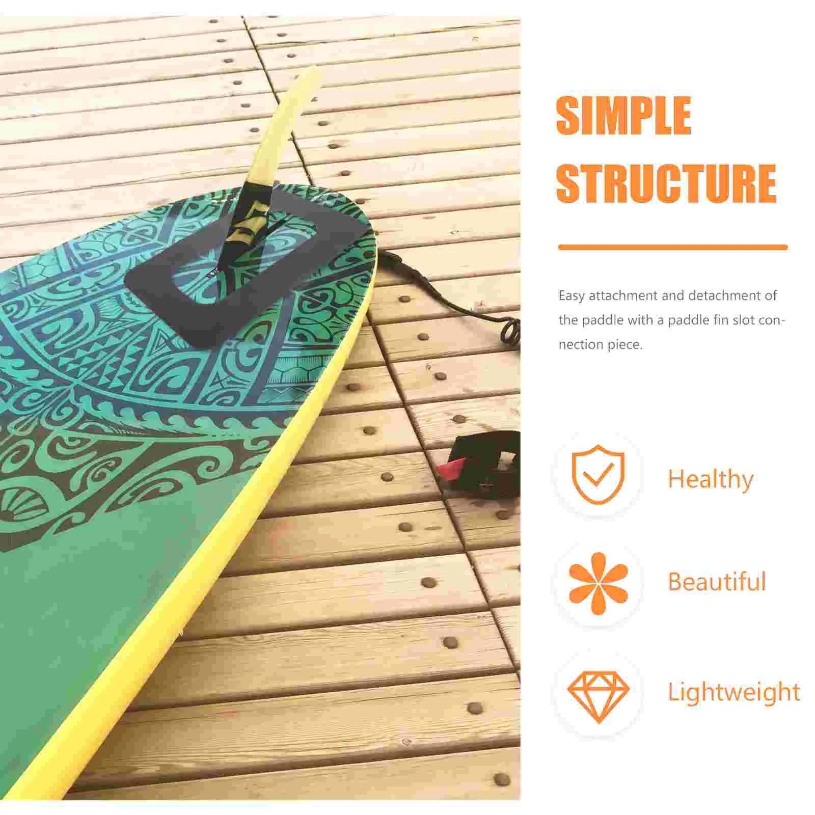 Surfboard Accessories Sup Connector Paddleboard Patch for Fin Connection Parts Tail Rudder Slot Base