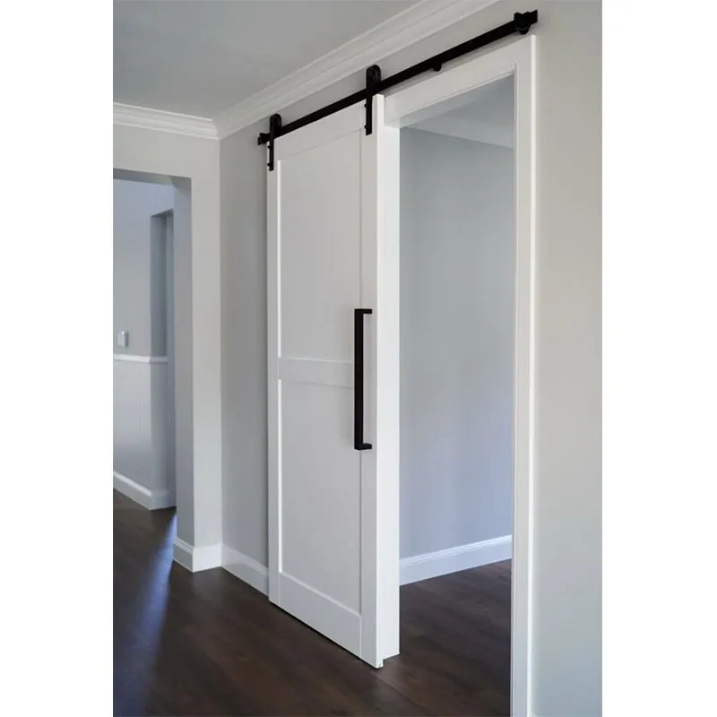 

Wholesale Rustic Design Barn Door Wooden Panels With Modern Sliding Hardware Kit For Living Room