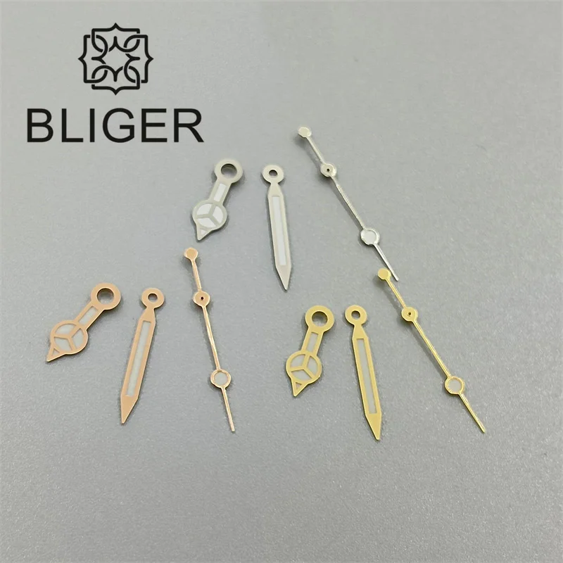 Bliger-Super BGW9 ساعة يد مضيئة ، تناسب NH35 ، NH36 حركة ، 3135 حركة ، فضي ، ذهبي ، وردي ، ذهبي ، أدوات استبدال