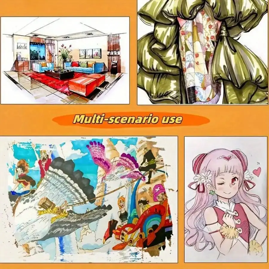 مجموعة فنية فاخرة بألوان مائية - ألوان نابضة بالحياة، وسادات رسم/كتاب تلوين، للمبتدئين والفنانين، واللوازم المدرسية